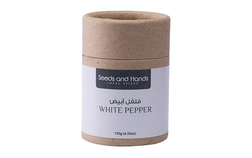 Seeds And Hands White Pepper    Jar  120 grams